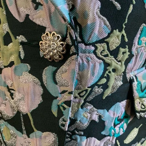 NWT ETCETERA Blazer In Bloom Print, size 2 - Picture 9 of 16